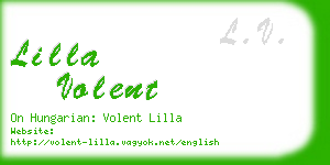 lilla volent business card